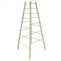 Support plante grimpante pyramide en bois FSC L.65,5 x l.65,5 x H.143,5cm
