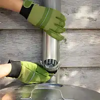 Récupérateur eau de pluie acier zingué 95L