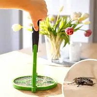 Raquette éléctrique anti-mouches anti-moustique pivotante à 90°