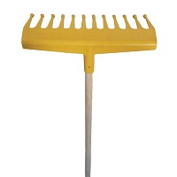 Rateau à feuille innovant à boules avec manche