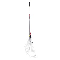Rateau à feuille extensible - manche téléscopique 166cm