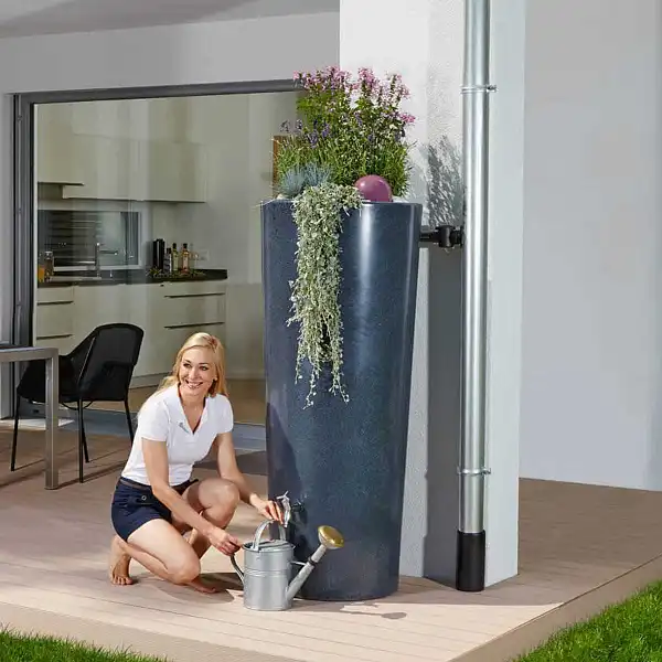 recuperateur eau gris fonce