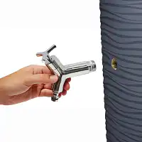 Récupérateur eau de pluie 350L avec bac à plantes - Gris