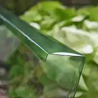 Barrière anti limaces sur-mesure pour potager, L.8m x H.20cm recoupable - Vert transparent