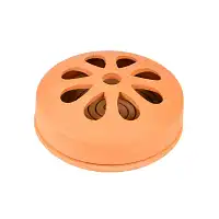 Set de 10 spirales à la citronnelle anti-moustiques et support en terre cuite