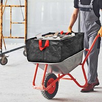 Sac à déchets verts et végétaux pour brouette 300 litres, charge 150kg - L.65 × l.65 × H.70cm