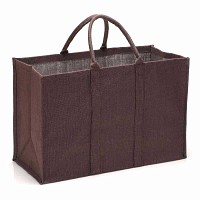 Sac à bûches en jute 48L