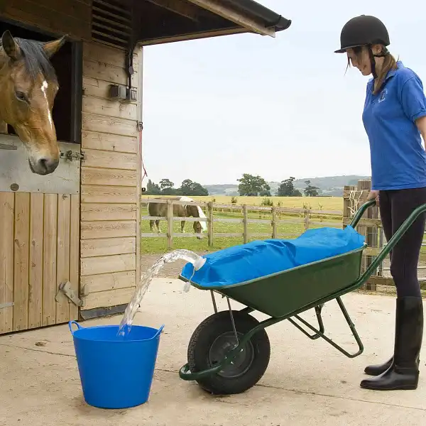 sac eau brouette ecurie chevaux