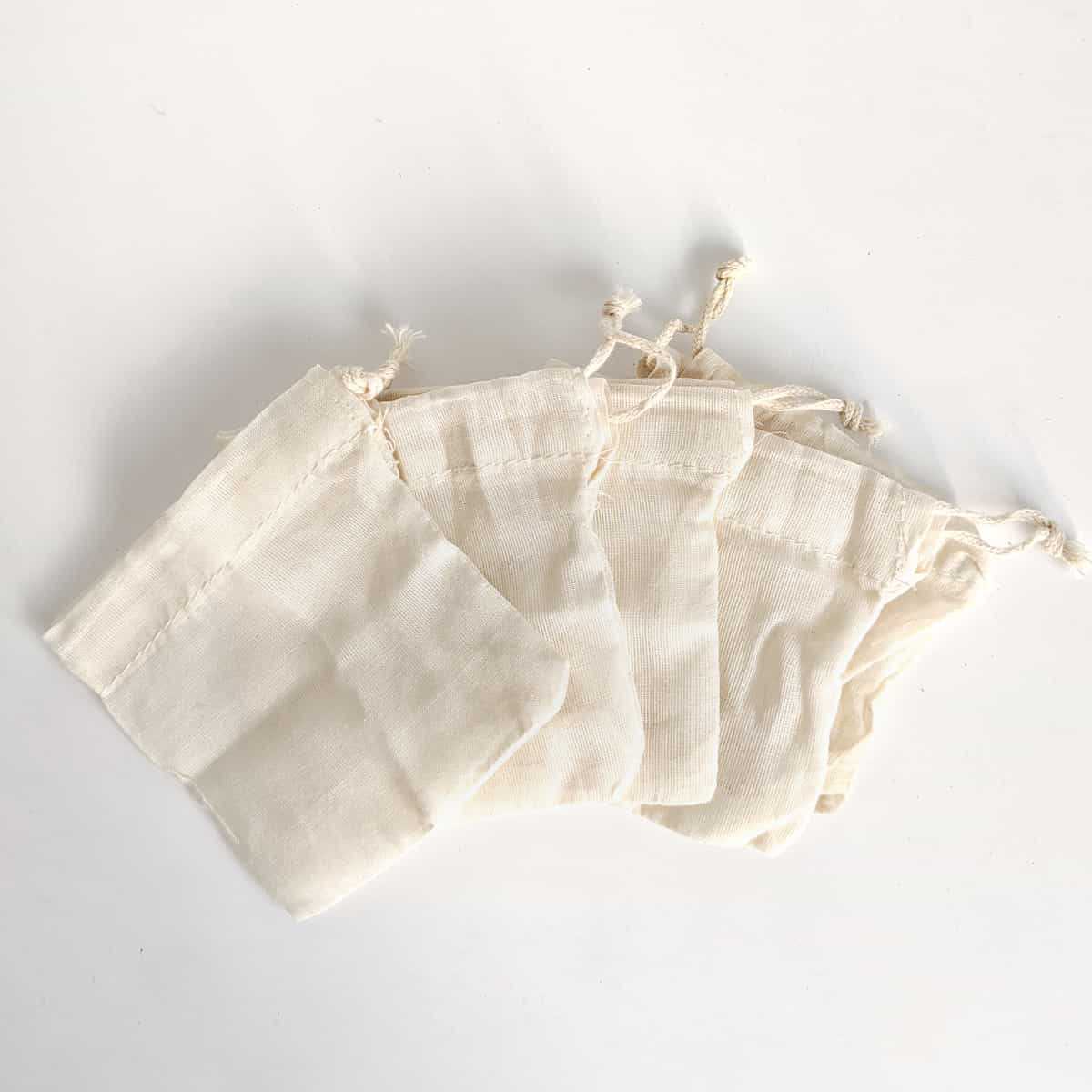 100 Sachets Gaze Coton Réutilisables - Pour Thé, épices, Fromage, DIY