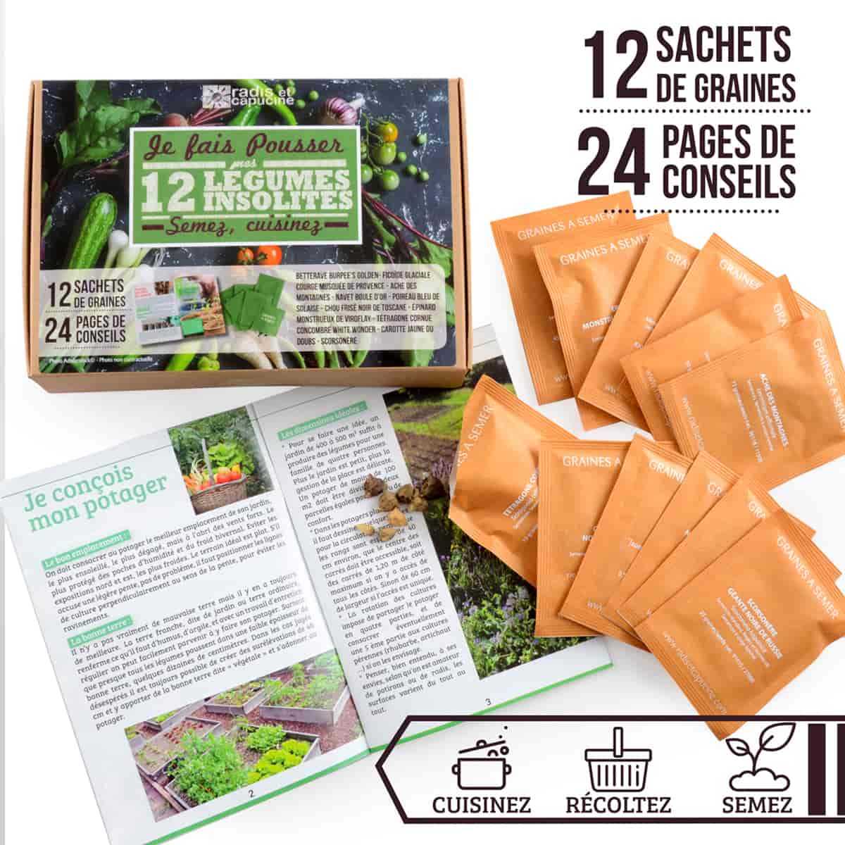 12 sachets de graines pour…cultiver les légumes insolites | Plume de carotte