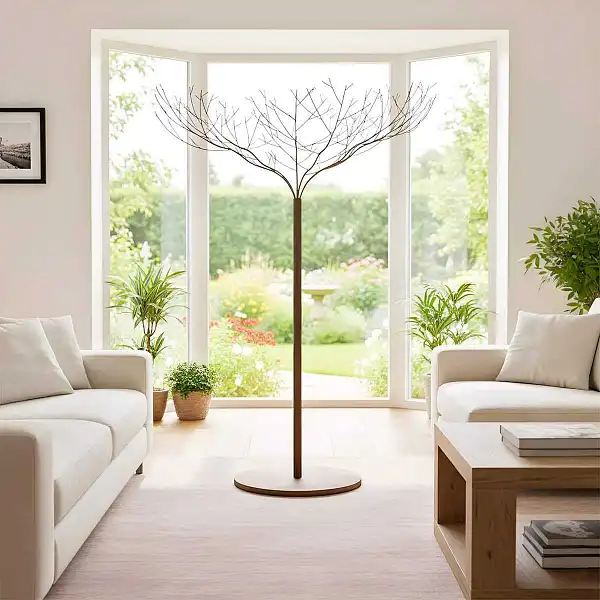 salon decoration arbre metal