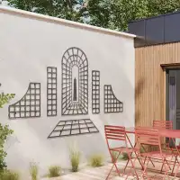 Colonne - acier noir - l. 23,2 x H. 97,4 cm