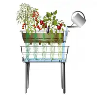 Potager sur pieds avec réserve d'eau 40L