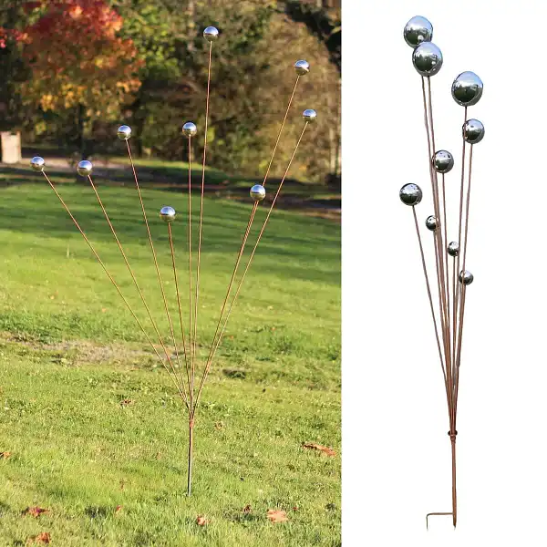 sculpture boule inox 2