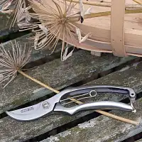 Sécateur de poche en inox - boite cadeau