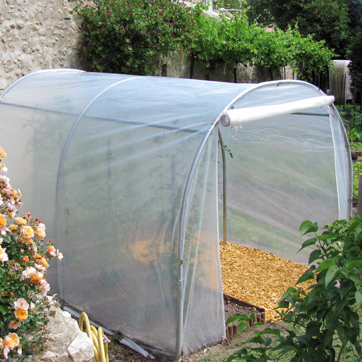 avec ouverture à fermeture éclair fleurs pour plantes d'intérieur ou d'extérieur légumes Blanketswarm Serre de jardin tunnel portable 120 x 60 x 48 cm 