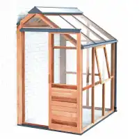 Serre de jardin adossée en bois Gabriel Ash - Modèle d'expo