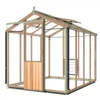 Serre de jardin en bois ALTON Six - Cèdre rouge 5,18m2