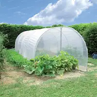 Grande serre tunnel de jardin 2 portes 3m x 6m - 18m2