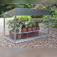Mini serre en verre et aluminium 0.80m2