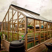 Serre de jardin en bois Classic Planthouse Ten Gabriel Ash - 6 panneaux