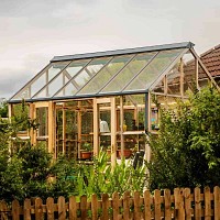 Serre de jardin en bois Classic Planthouse Ten Gabriel Ash - 6 panneaux