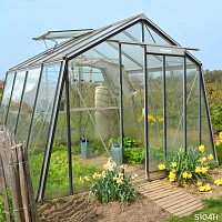 Serre de Jardin Prestige 9.12m2 paroi oblique S104H