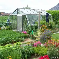 Serre de Jardin Prestige 13.62m2 paroi oblique S106H