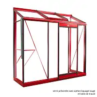 Serre de jardin adossée Prestige ACD Miccolo 1.85m2  Serre de jardin adossée Prestige ACD Miccolo 1.85m2