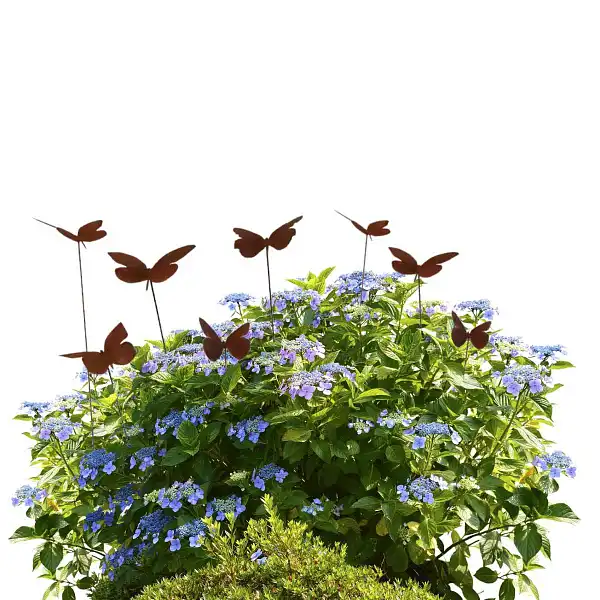 silhouettes papillons metal