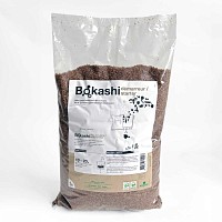 Bokashi Box Composteur de cuisine 10L - 1er prix - Lot de 2 seaux gris + 1 sac de son + pressoir + récupérateur de jus - D.26 x H.30,5 cm - Fabriqué en France