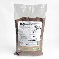 Bokashi Box Composteur de cuisine 10L - 1er prix - Lot de 2 seaux marron + 1 sac de son + pressoir + récupérateur de jus - D.29.5 x H.26 cm - Fabriqué en France