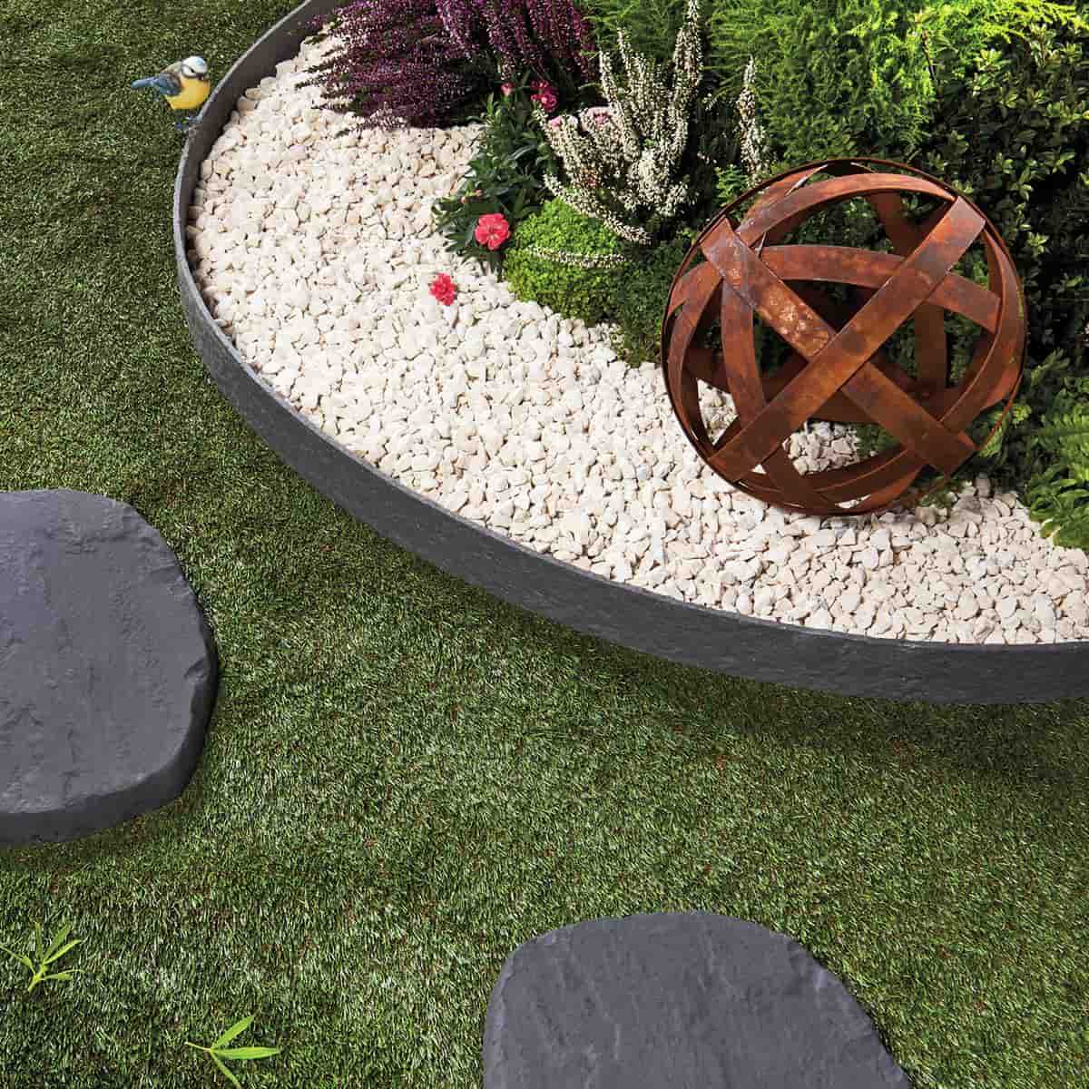 UNUS Décoration de jardin en métal rouillé - 70 cm - Pour jardin, terrasse  ou balcon