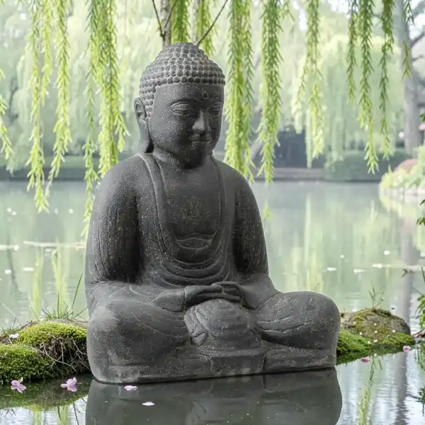 statue deco exterieur bouddha