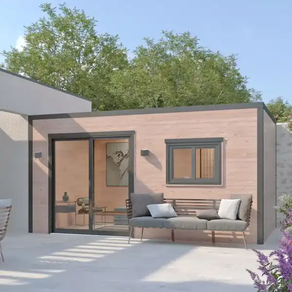 studio bureau jardin bois 15m2