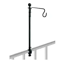 Poteau de balcon pour fixation mangeoire ou nichoir oiseaux - 6 positions possibles