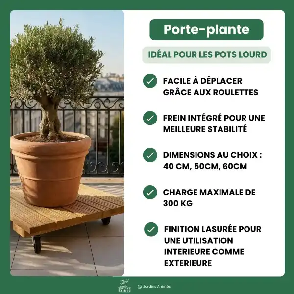 support porte plante carre