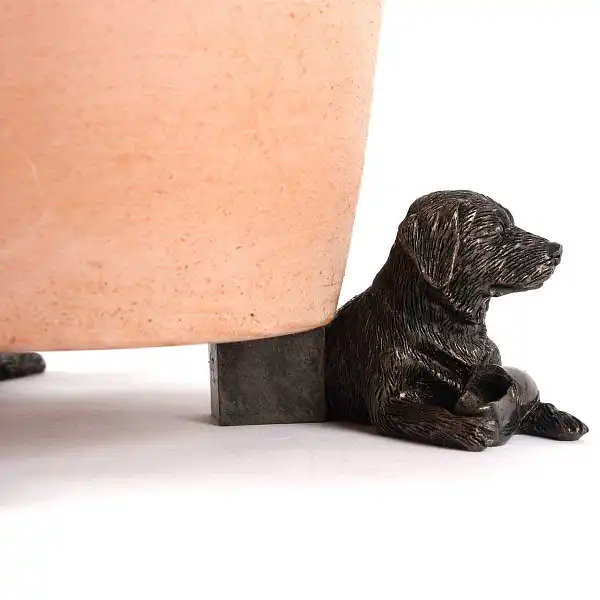 support pot plante chien