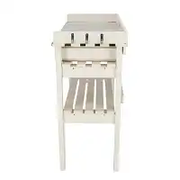 Table de jardinage en bois FSC et zinc - Blanc - L.76 x l.38 x H.80 cm