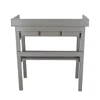 Table de jardinage en bois FSC et zinc - Gris - L.76 x l.38 x H.80 cm  Table de jardinage en bois FSC et zinc - Gris - L.76 x l.38 x H.80 cm