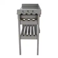 Table de jardinage en bois FSC et zinc - Gris - L.76 x l.38 x H.80 cm  Table de jardinage en bois FSC et zinc - Gris - L.76 x l.38 x H.80 cm