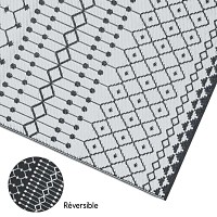 Tapis d'extérieur à motifs, faciles d'entretien, lavables et résistants aux UV