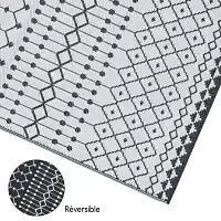 Tapis d'extérieur à motifs, faciles d'entretien, lavables et résistants aux UV