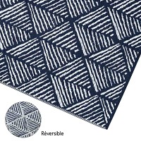 Tapis d'extérieur à motifs, faciles d'entretien, lavables et résistants aux UV