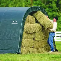 Abri en toile pour chevaux de 22.6m2 larg. 3.70m x long. 6.10m  Abri en toile pour chevaux de 22.6m2 larg. 3.70m x long. 6.10m