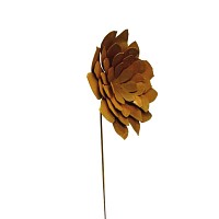 Dahlia sur tige en métal rouillé