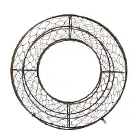 Couronne en grillage à poule à garnir - Structure décorative et topiaire D.32cm