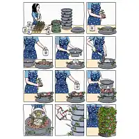 Tour de fraises, jardinière avec lombricomposteur intégré  Tour de fraises, jardinière avec lombricomposteur intégré