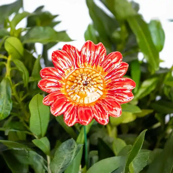 tournesol rouge deco ceramique jardin