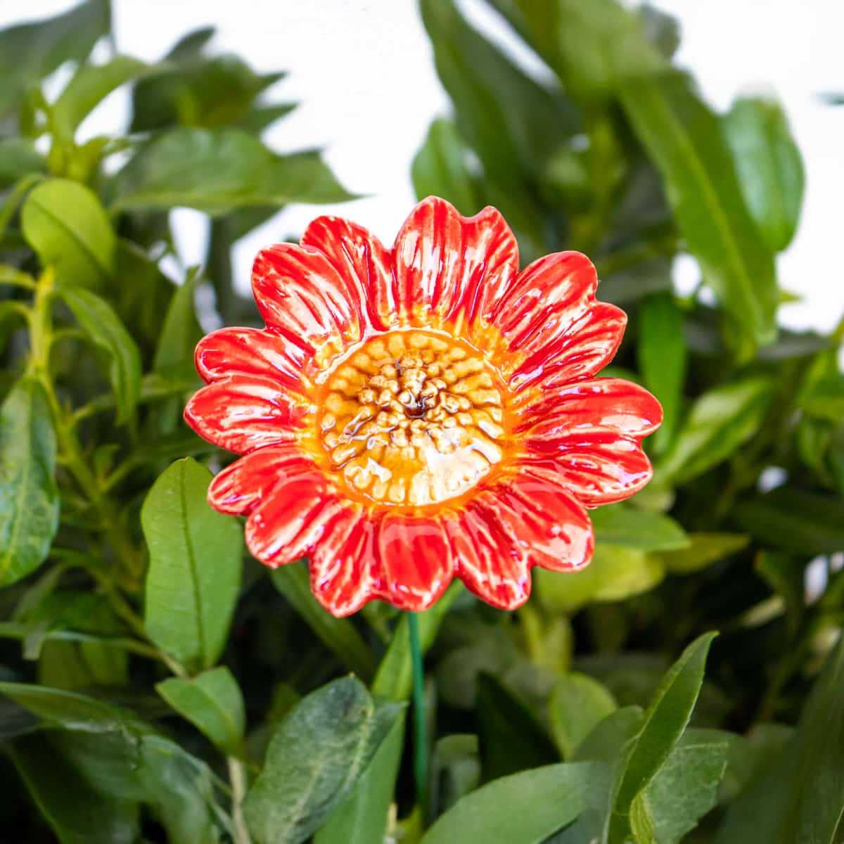 tournesol rouge deco ceramique jardin